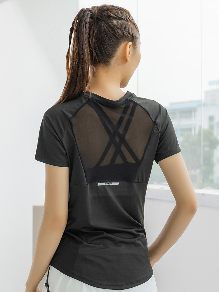 Mesh Top Layering - Summer Sports Short-Sleeved Women's Mesh Quick-Drying