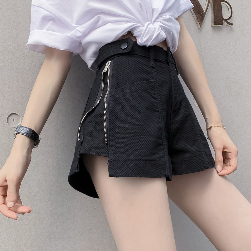 Cargo Pant Wide - Jeans Shorts Women Straight Denim Short