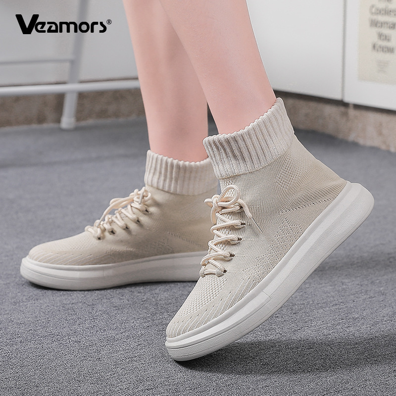 Mesh Top Layering - Knitted Mesh Socks Shoes Women Fashion