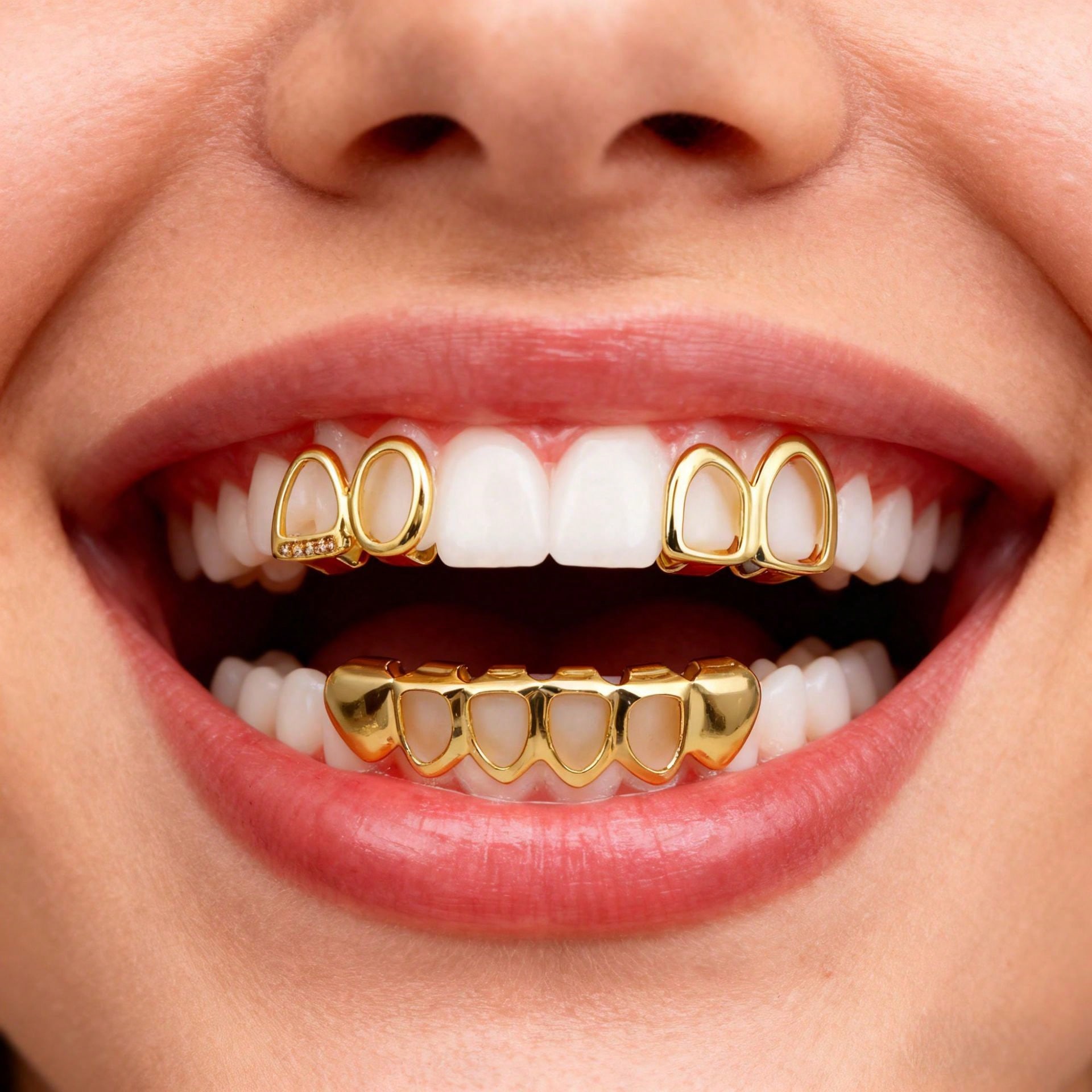 Street Fashion Baggy - 1Set Gold Plated Teeth Grills Men