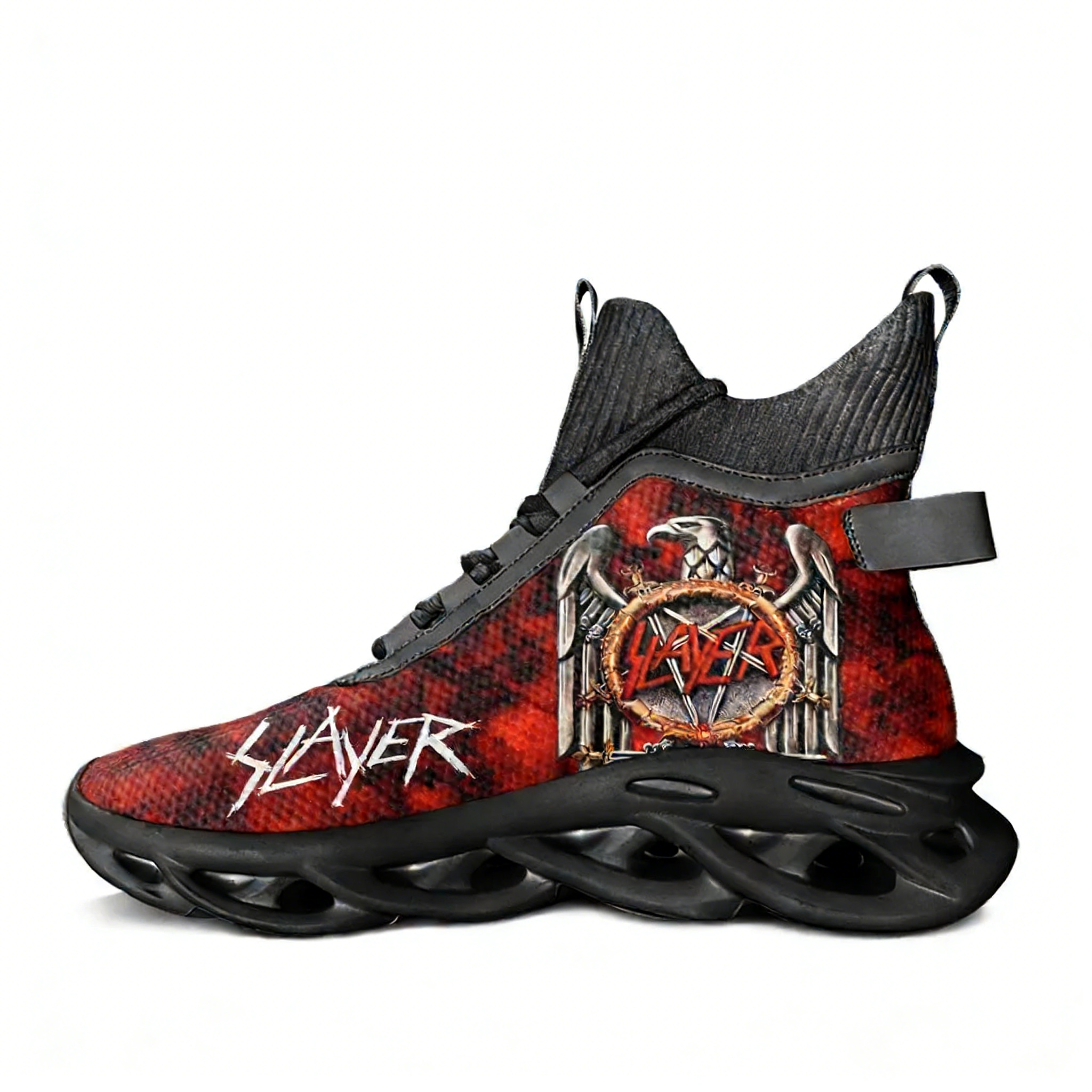 Mesh Top Layering - Slayer Heavy Metal Rock Band High