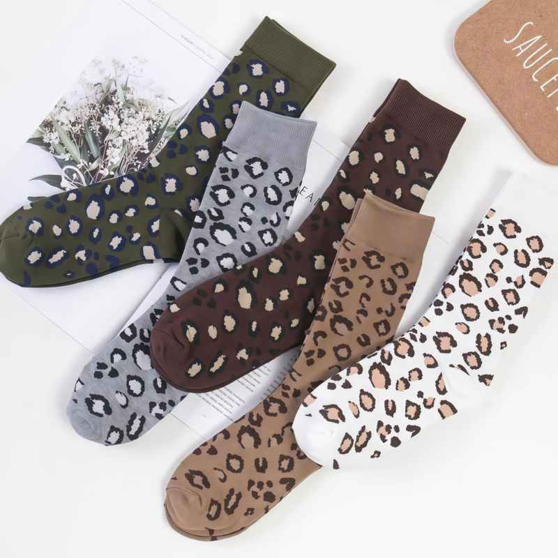 1 3 5 Pairs Fashion Leopard Pr - Street Fashion Youtube 评论和价格