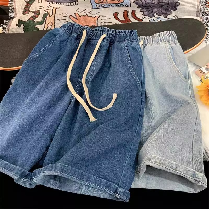 Baggy Jeans Shorts for Men Cas - Street Fashion Baggy 评论和价格