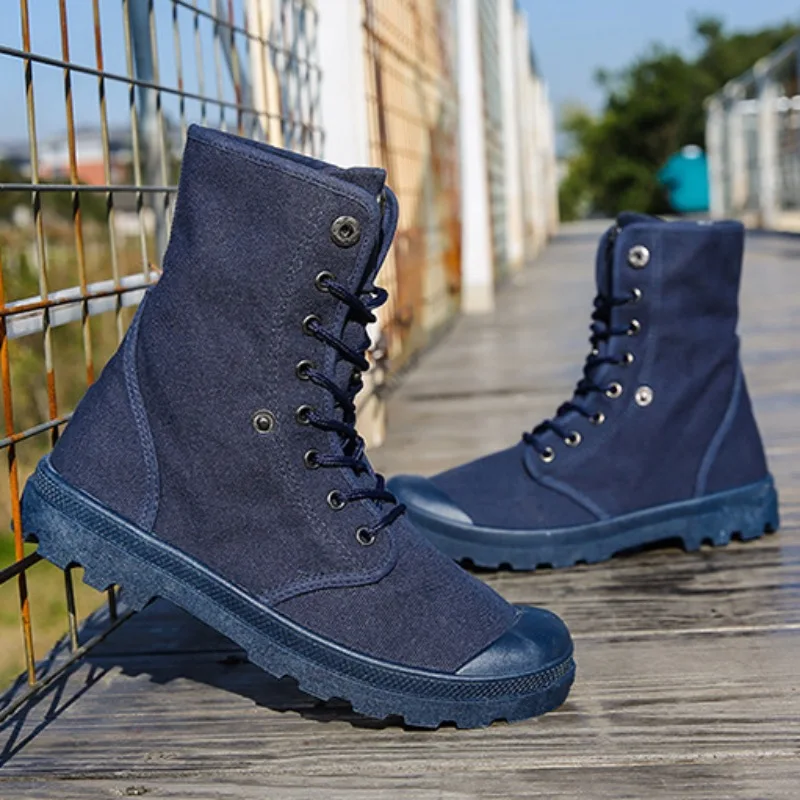 Men's High Top Canvas Boots 20 - Mesh Top Layering 评论和价格
