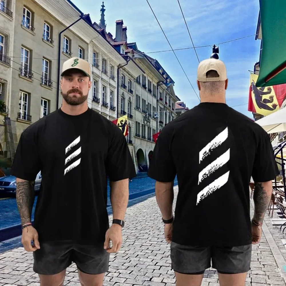 Gym Sports Muscle Men's Cotton - Street Fashion For Short Guys 评论和价格