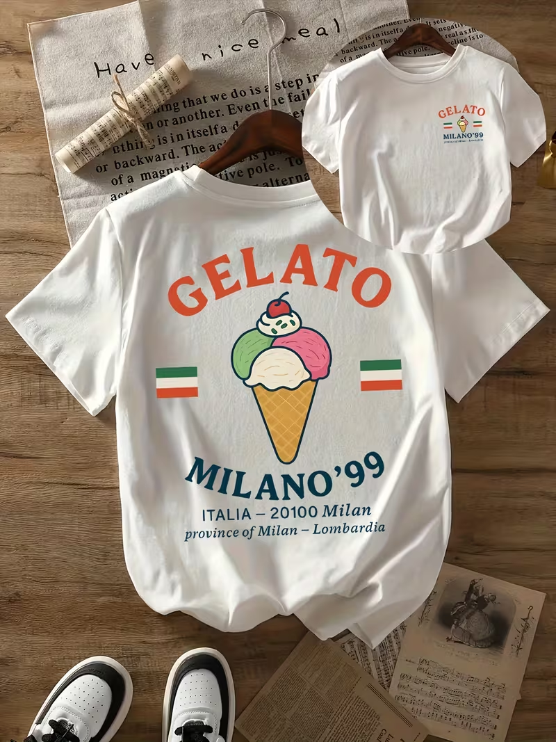 GELATO MILANO '99 Print T-shir - Street Fashion Milano 评论和价格