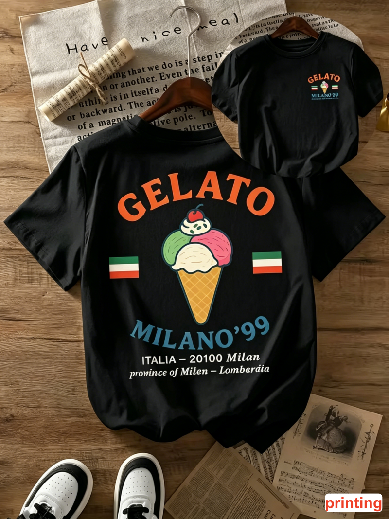 GELATO MILANO '99 Print T-shir - Street Fashion Milano 评论和价格