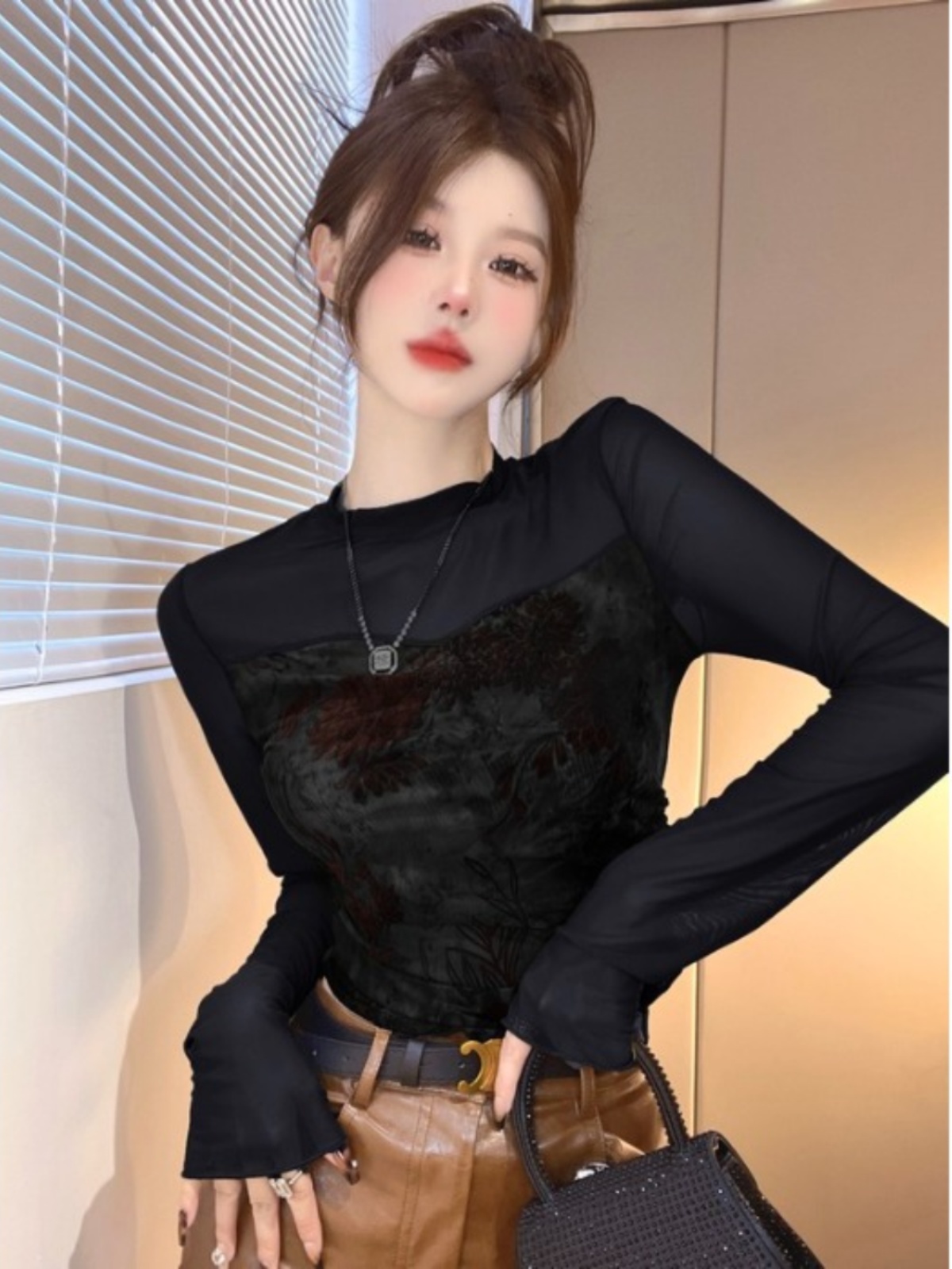 Retro American Tie Dye Mesh Ba - Mesh Top Layering 评论和价格