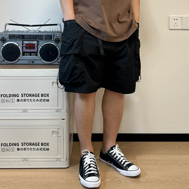 Workwear Multi Pocket Shorts F - Street Fashion In Japanese 评论和价格