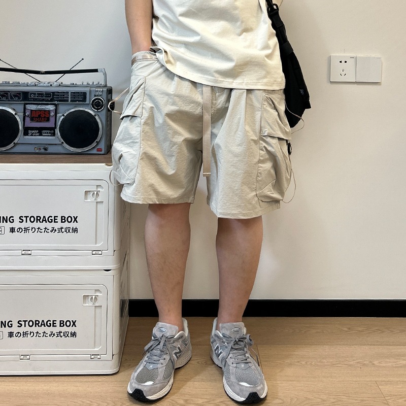 Workwear Multi Pocket Shorts F - Street Fashion In Japanese 评论和价格