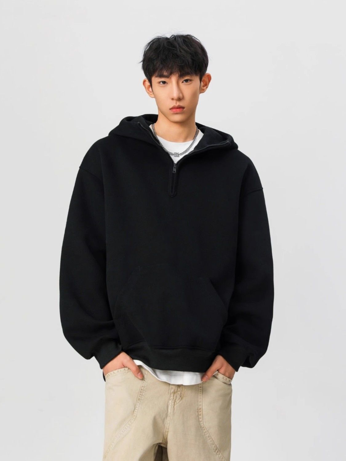 Mens With Hat Hoodies Man Zip  - Street Fashion History 评论和价格