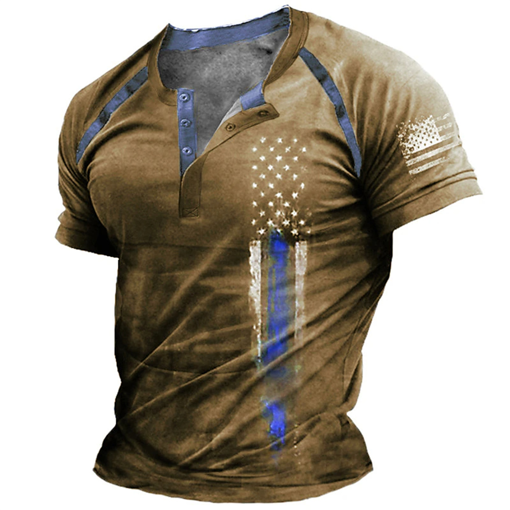 Funny 3D American Flag Print M - Street Fashion Men 评论和价格