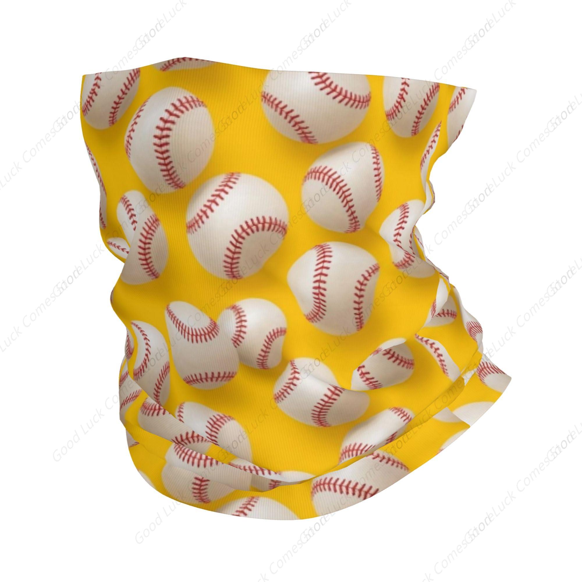 Yellow Softball Neck Gaiter Fa - Balaclava Face Mask 评论和价格