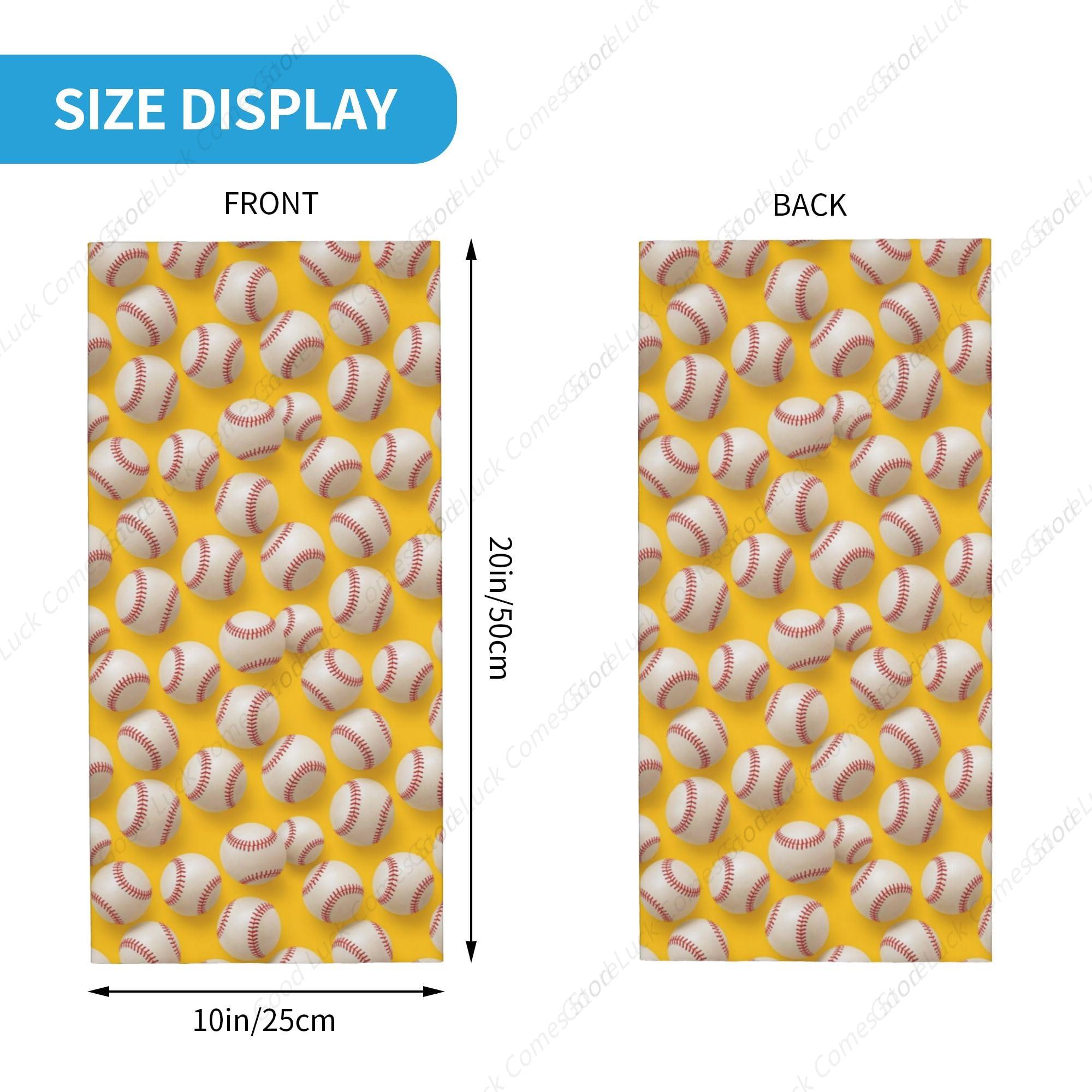 Yellow Softball Neck Gaiter Fa - Balaclava Face Mask 评论和价格