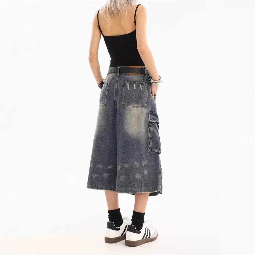 2026 New Plus Size Washed Spla - Cargo Pant Wide 评论和价格