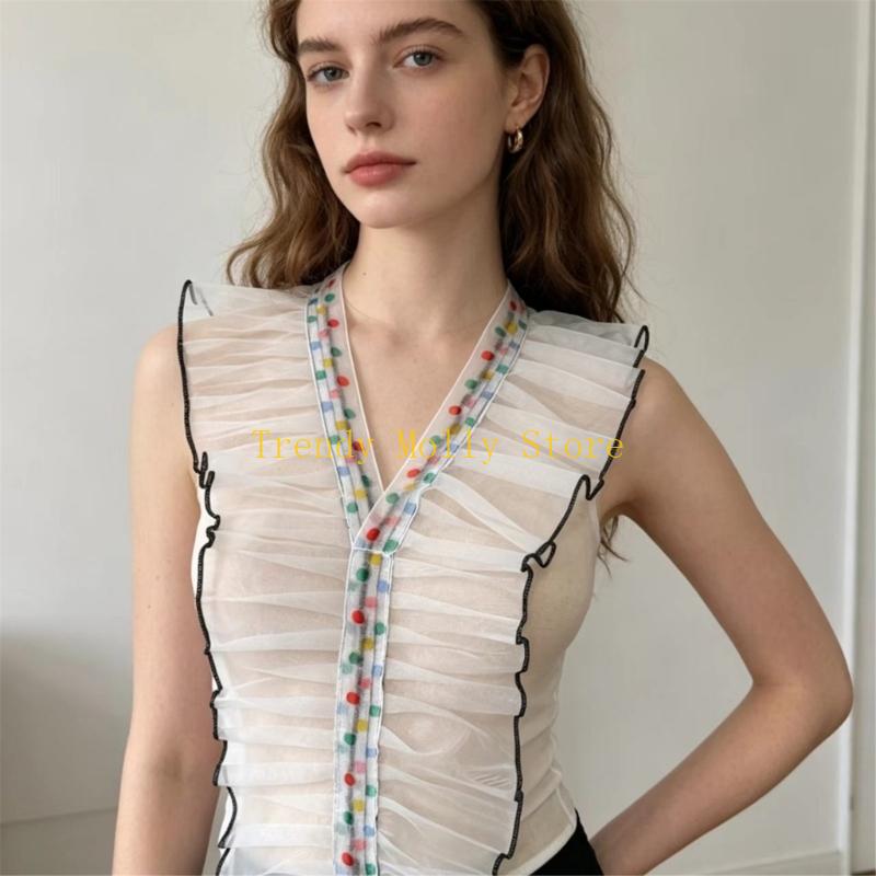 N5KB Sweets Styles Embroidery  - Mesh Top Layering 评论和价格