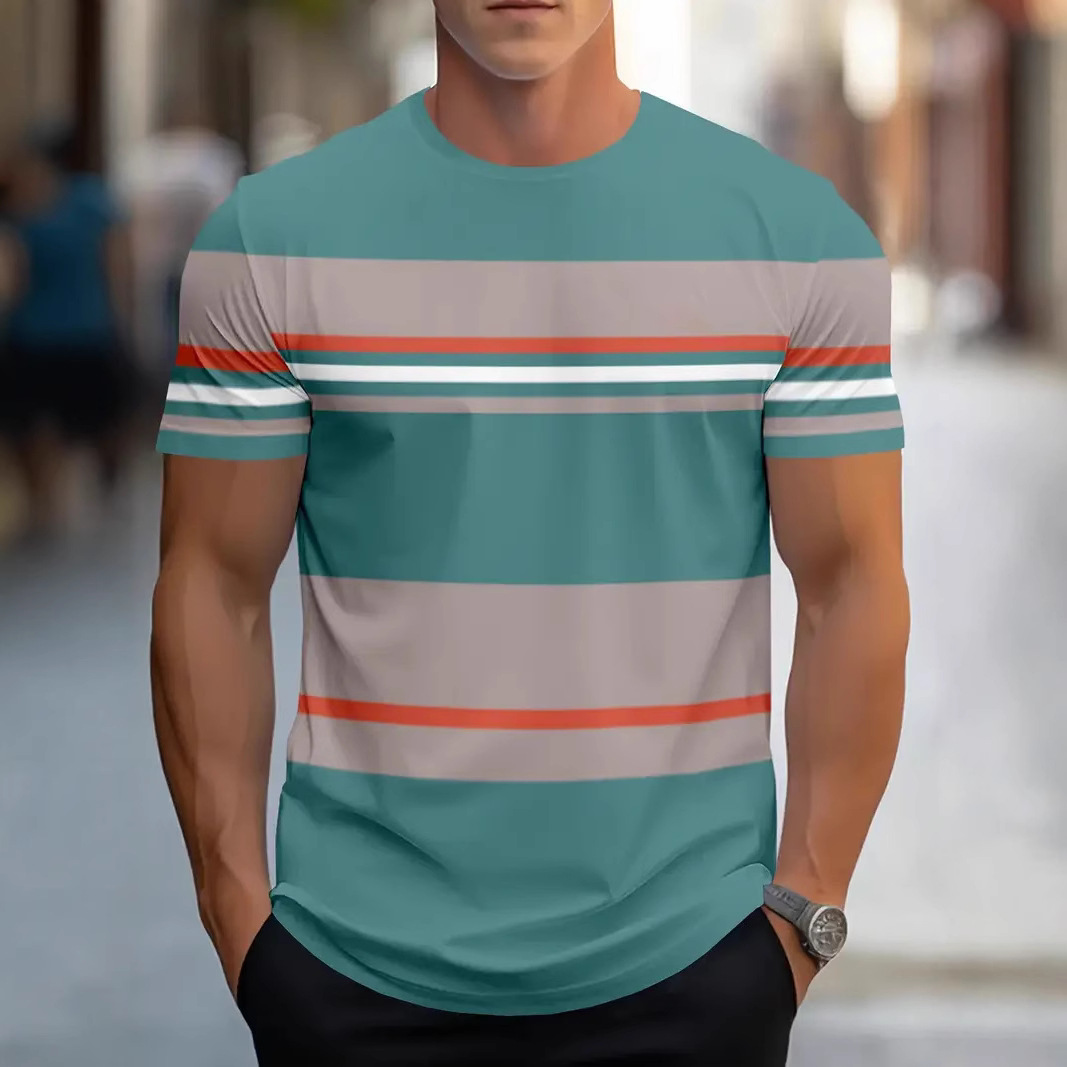 Fun Guy 3D Printed T-Shirt  Tr - Street Fashion For Short Guys 评论和价格