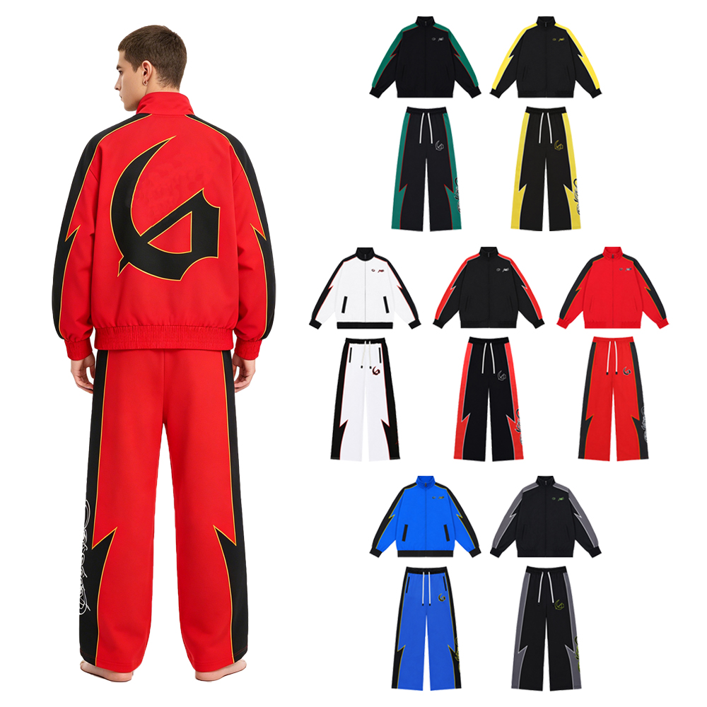 Y2k Streetwear Men's Sets Two  - Street Fashion Baggy 评论和价格