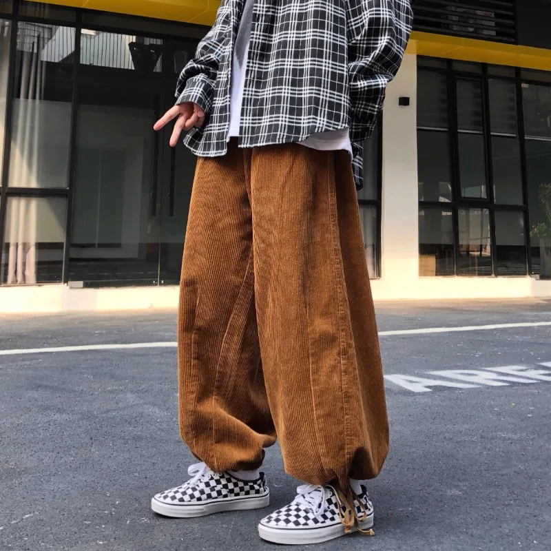 Japanese Streetwear Corduroy W - Cargo Pant Wide 评论和价格