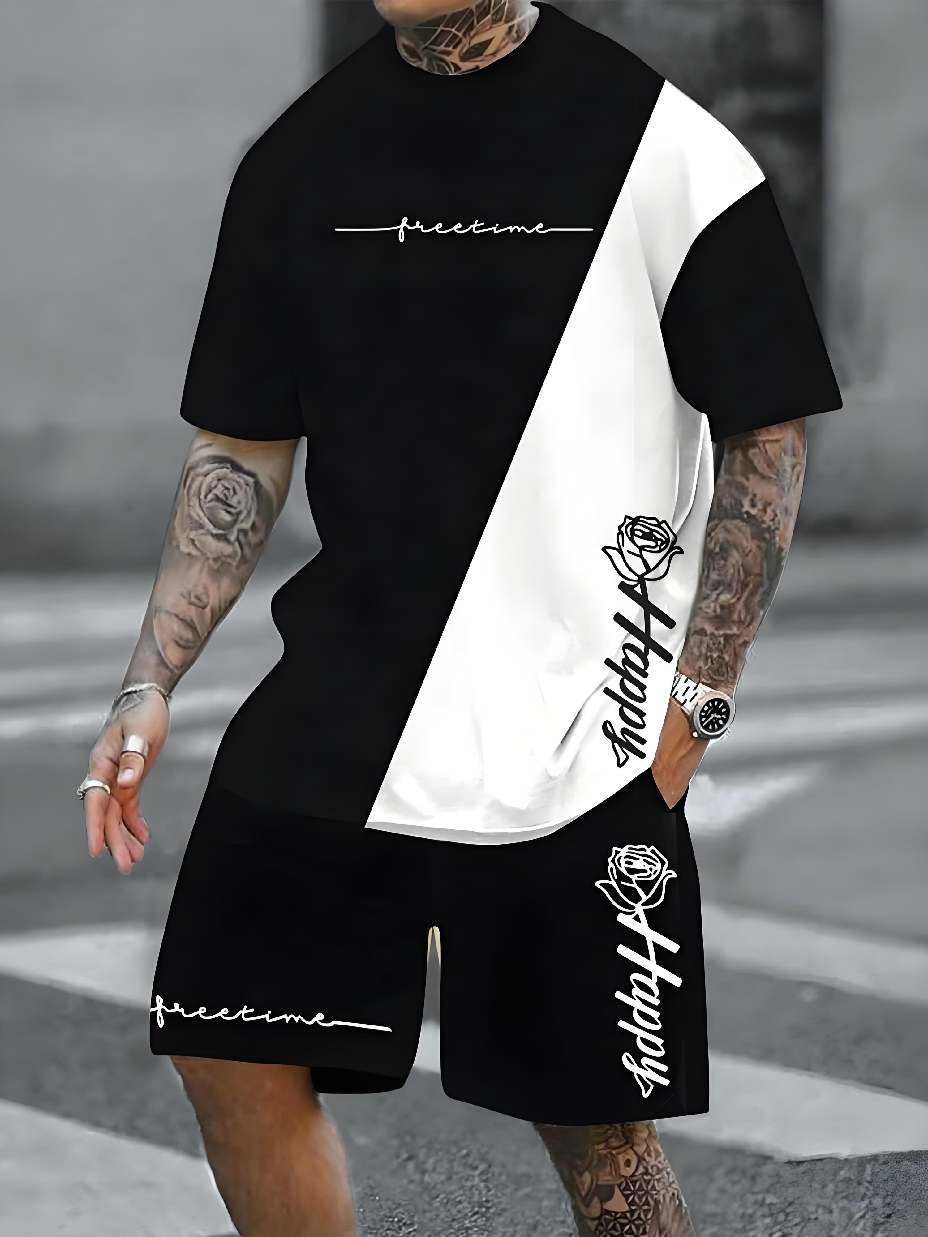 New Plus Size Men's T-shirt An - Street Fashion Men 评论和价格