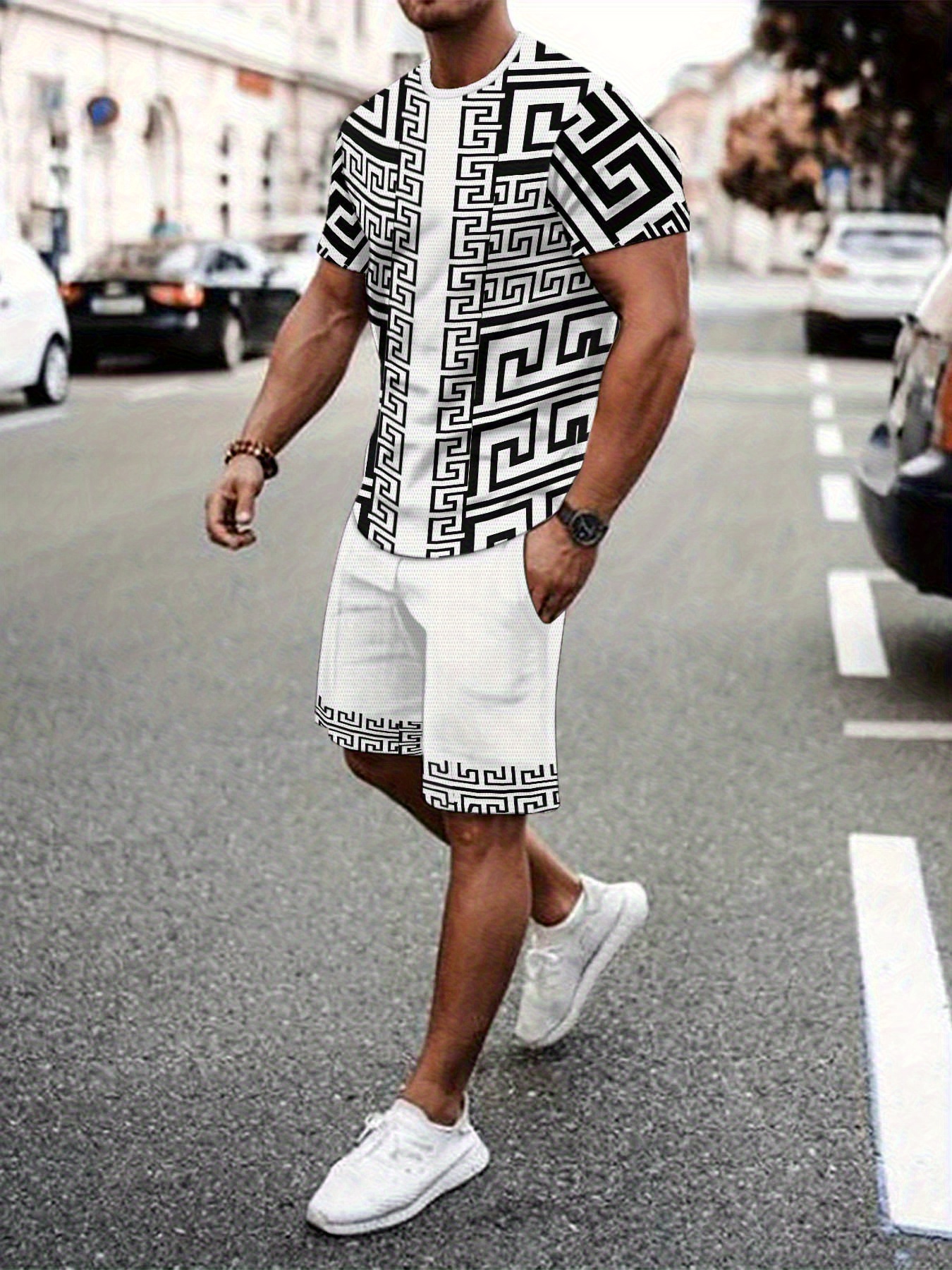 New Plus Size Men's T-shirt An - Street Fashion Men 评论和价格