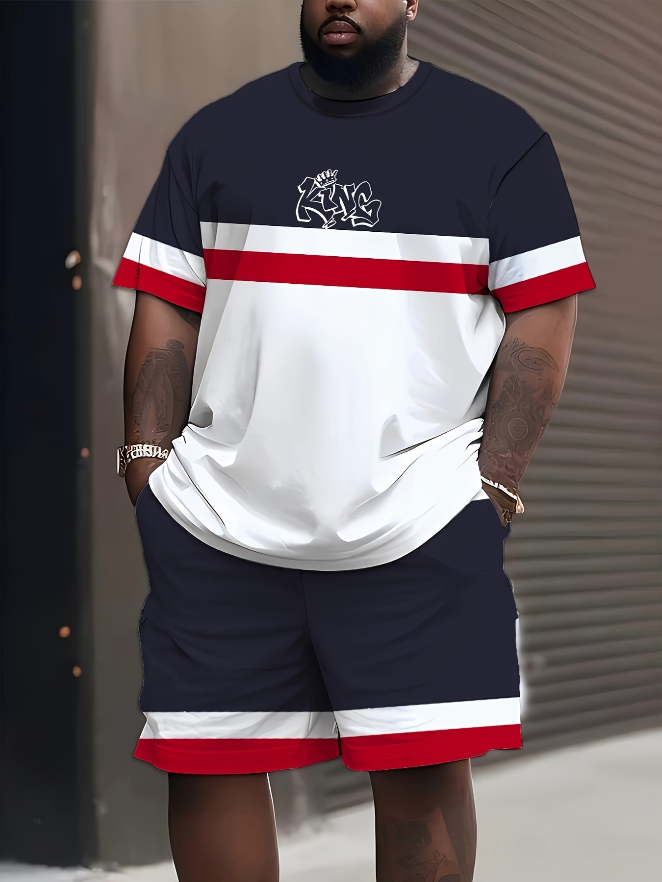 New Plus Size Men's T-shirt An - Street Fashion Men 评论和价格