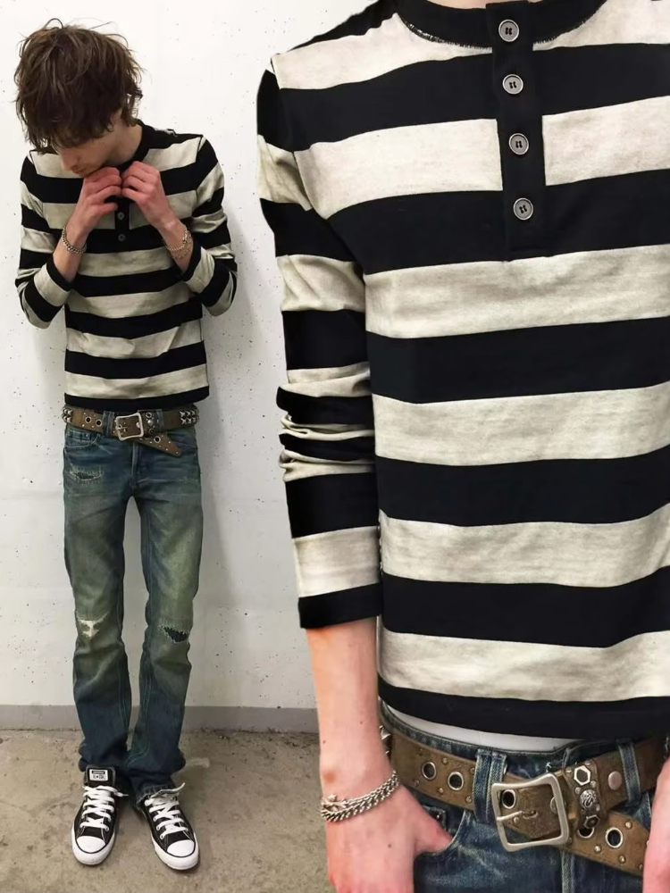Y2k retro fashion street punk  - Street Fashion Men 评论和价格