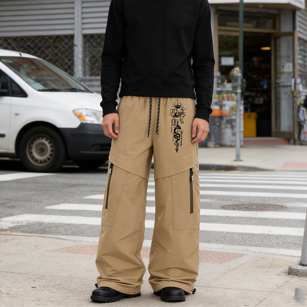 Techwear Men's Loose Fit Wide  - Cargo Pant Wide 评论和价格