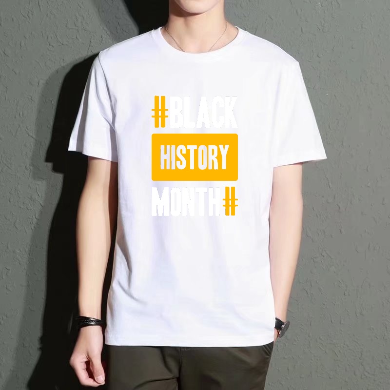 Men's Black Round-Neck Short-S - Street Fashion History 评论和价格