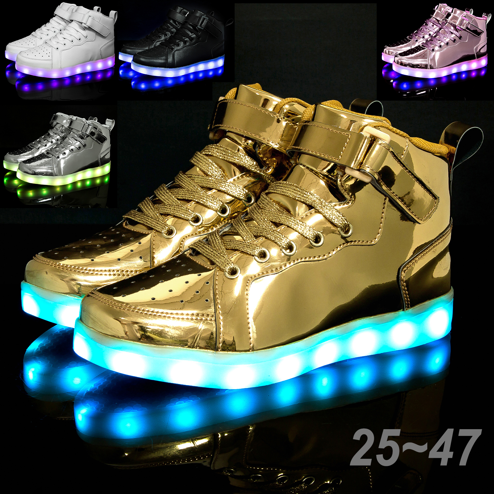 Size 25-47 USB Charging Glowin - Mesh Top Layering 评论和价格