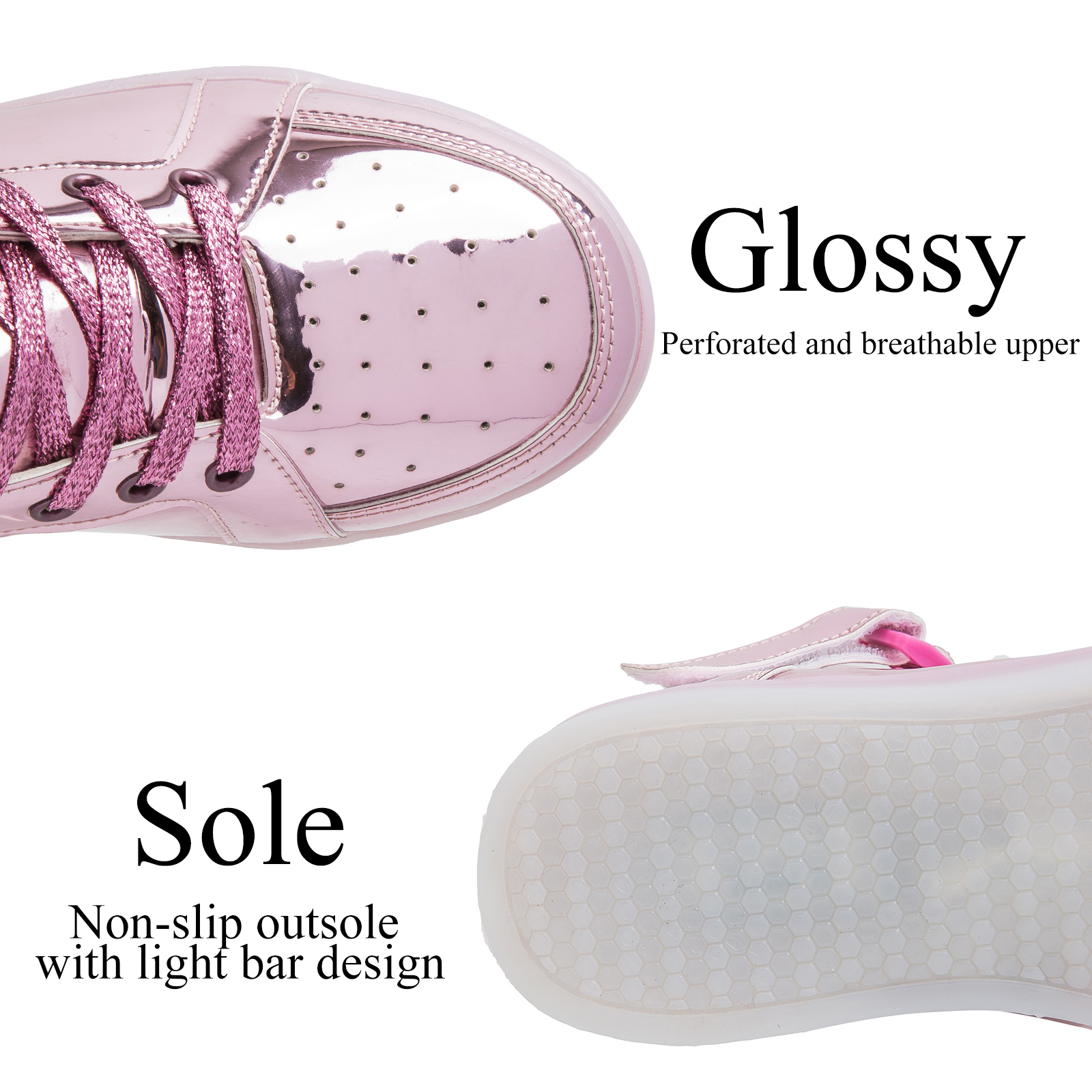 Size 25-47 USB Charging Glowin - Mesh Top Layering 评论和价格