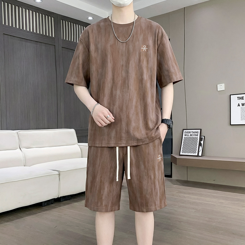 【T-Shirt + 5-Point Shorts】Men' - Street For Fashion 评论和价格