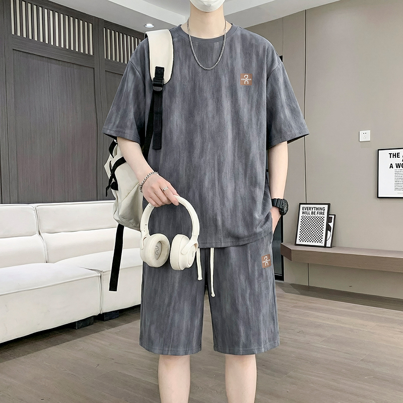 【T-Shirt + 5-Point Shorts】Men' - Street For Fashion 评论和价格