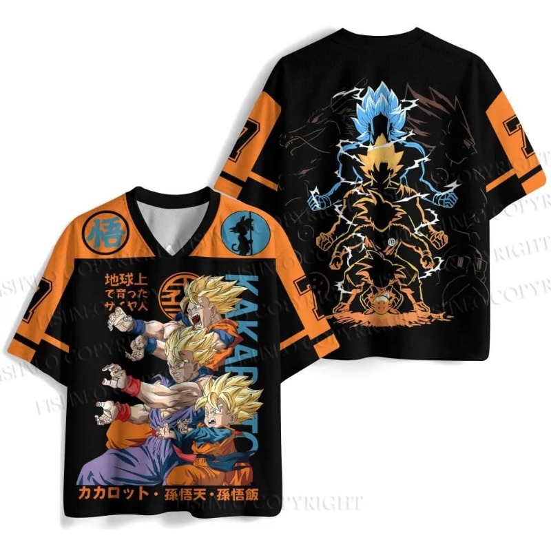 Retro Dragon Ball Jersey T-shi - Mesh Top Layering 评论和价格