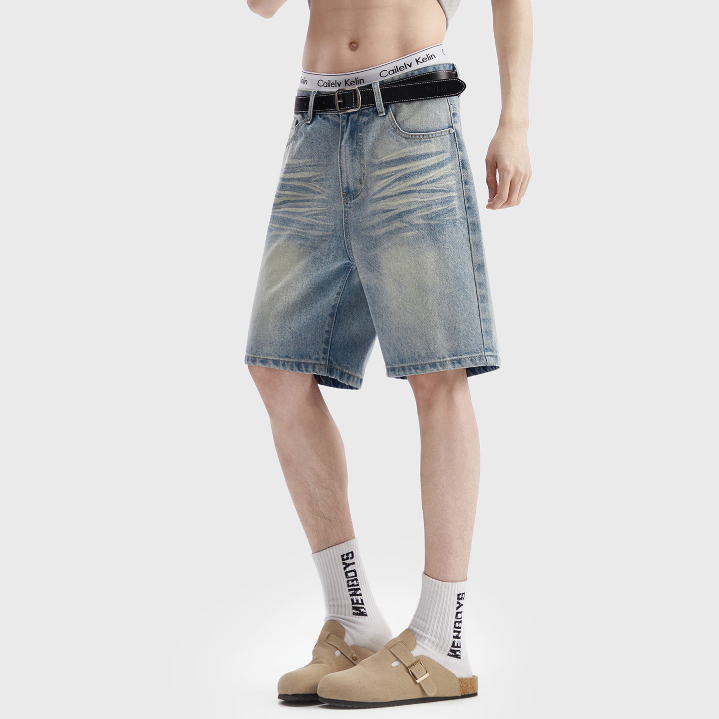 Vintage Washed Denim Shorts Me - Cargo Pant Wide 评论和价格