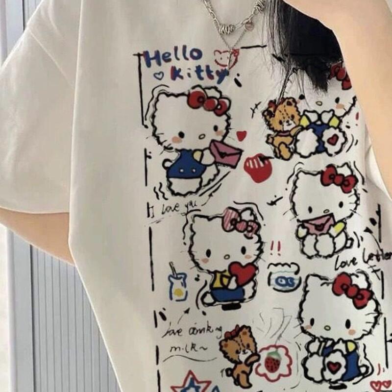Short-Sleeved Summer Hello Kit - Street For Fashion 评论和价格