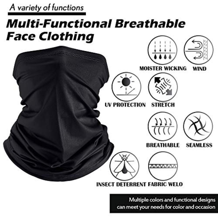 Geyoga Neck Gaiter Bandana Fac - Balaclava Face Mask 评论和价格