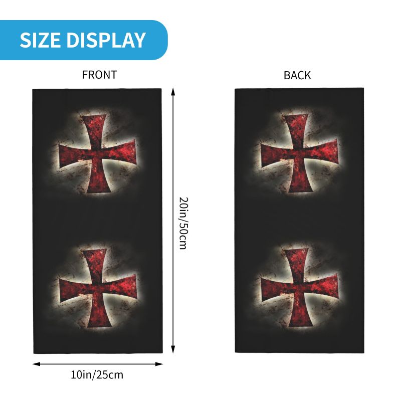 Custom Knights Templar Flag Ba - Balaclava Face Mask 评论和价格