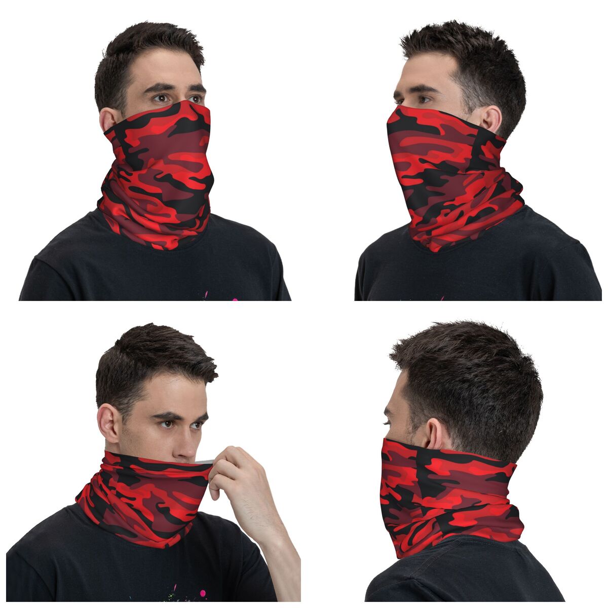 Militaryy Red Camouflage Banda - Balaclava Face Mask 评论和价格